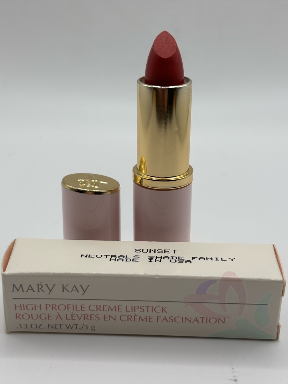 New Mary Kay High Profile Creme Lipstick Sunset 5975 Cream Stick